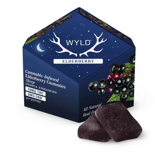 Wyld Cannabis Infused Gummies | 10mg THC 5mg CBN | Elderberry (indica)